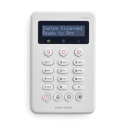 HONEYWELL HOME RESIDEO VISTAHPKP Teclado de Seguridad VISTAHPKP / 2 Lineas Alfa / Pantalla Personalizable / Teclas de Emergencia Dedicadas / Diseno Slim / Compatible con VISTA H3 Hybrid Series
