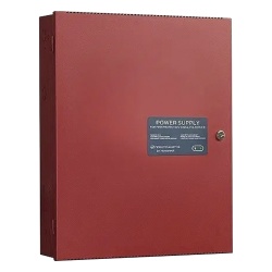 HONEYWELL HPF-PS6 Fuente de poder remota de 6 amperes y 24 Vcc con cargador de bateria para paneles de deteccion de incendio de 12 o 24 V gabinete rojo