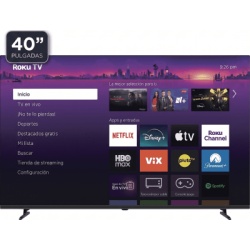 HORION R40XFQL1 ROKU SmartTV QLED 40 Pulgadas / Dolby audio / 3 puertos HDMI / Resolucion Full HD / WiFi Integrado / VESA 100x100 mm