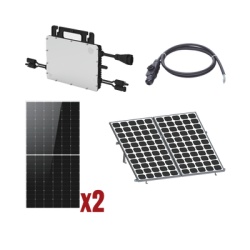 HOYMILES HMS1000KIT1 Kit Solar Interconexion / 1kW 220Vca / Microinversores HOYMILES / Montaje Incluido