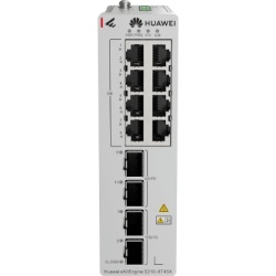 HUAWEI S210I-8T4SX Switch Industrial eKit / 8 Puertos Gigabit + 2 SFP + 2 SFP+ / Montaje en Riel DIN / Fuente Redundante 1+1 : 9.6 a 50 VCD / Libre de licenciamiento / Gestion gratuita desde la Nube