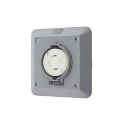 HUBBELL HUB-HBL-2740-SR2 Receptaculo con Bloqueo de Media Vuelta Industrial 30 A 600 V CA / 3 Polos 4 Hilos / Nema L17-30R.