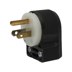 HUBBELL HUB-HBL5266CA Clavija Entrada Recta en Angulo/ 15A 125V/ 2 Polos 3 Hilos/ Nema 5-15P/ Grado Industrial- Comercial.