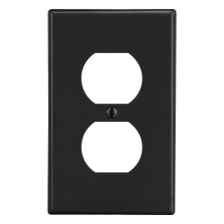 HUBBELL HUB-P8BK Tapa para Contacto Duplex Color Negro.