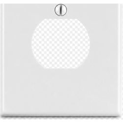 HUBBELL HUB-P8W Tapa para Contacto Duplex Color Blanco.