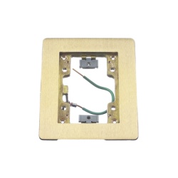 HUBBELL HUB-SB3-083-W MMARCO D/LATON CEPILLADO P/CAJA D/PISO RECTANGULAR PARA 1 GANG 6 IN X 4.85 IN.