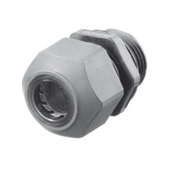 HUBBELL HUB-SEC-50GA Conector de Cable Estilo Europeo para Conductores de 0.17" a 0.45" para Conduit 1/2" Color Gris.