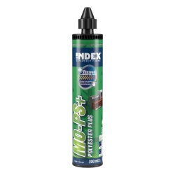 INDEX MOPS300 Resina de Polyester sin Estireno para Cargas Medias para Fijaciones en Hormigon no Fisurado y Mamposteria / Curado Rapido / Contenido 300ml.