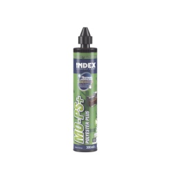 INDEX MOPS300 Resina de Polyester sin Estireno para Cargas Medias para Fijaciones en Hormigon no Fisurado y Mamposteria / Curado Rapido / Contenido 300ml.