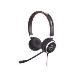 JABRA EVOLVE-40-DUO-MS Diadema / Auricular Jabra Evolve 40 Duo / USB y 3.5mm / Cancelacion de Ruido Pasiva / Indicador de Ocupado (6399-823-109)