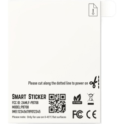 JIMIIOT PB708 Etiqueta Rastreable Jimi PB708 / Historial de Ruta por App / Ultradelgada 1 mm / Bateria Hasta 40 Dias / Logistica y Paqueteria / Bluetooth 5.0
