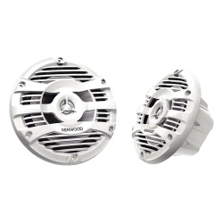 JVC KENWOOD KFC-1653MRW Par de altavoces fabricados en grado marinos en color blanco de 6.5" potencia maxima de 150 W