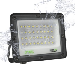 JWJ JLRE-L30 Reflector Tipo Lupa 30 W / Flujo luminoso 3 000 lm / 110 - 240 Vca~ 60Hz / Dimensiones 150 x 125 x 22 mm / Uso en exterior IP66.