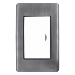 JWJ JTL-E7501 Apagador Sencillo de 10 A 127 V CA ~ 60 Hz / Placa de Acero.