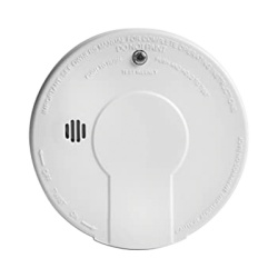 KIDDE I12040-1 Alarma de Humo por Ionizacion AC Interconectable / Hasta 24 Dispositivos / Respaldo de Bateria 9V / Funcion HUSH para Silenciar Falsas Alarmas / LED Indicadores Rojo y Verde / Cumple NF