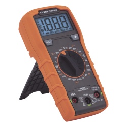 KLEIN TOOLS MM325 Multimetro Digital con Seleccion Manual Rango 600V CAT III con Proteccion de Alerta LED del Cable de Prueba