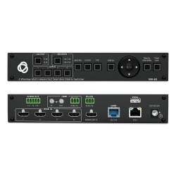 KRAMER MV-4X Matrix HDMI 4x2 con Escalado Integrado | Multi-Ventana | 4K@60Hz 4:4:4 | HDBT y HDMI | HDCP 2.3 | Conmutacion Sin Corte | PiP-PoP | Control Web