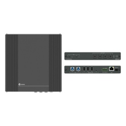 KRAMER SWT3-41-U Switcher USB 3.2 | 2 Hosts USB-C con PD 3.0 | 2 Hosts USB-B | 4 Puertos USB Perifericos | Conmutacion Automatica | Control IP y RS-232 | PoE | Alimentacion 20V DC 80W | MegaTOOLS? Fan