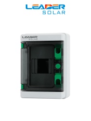 LEADER HA-4P - Caja de Distribución de 4 espacios IP65 / Uso Exterior protección UV / Ideal para Sistemas Eléctricos y Fotovoltaicos / Instalación flexible / Montaje riel din