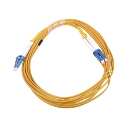 LINKEDPRO BY EPCOM LP-FO-LCU-LCU-03 Jumper de Fibra Optica Monomodo 9/125 LC/UPC-LC/UPC PVC 2.0 mm Duplex Amarillo 3 Metros (9.84 Pies)