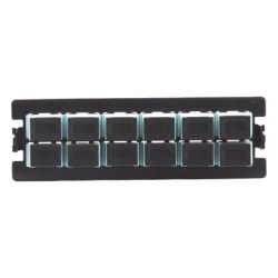 LINKEDPRO BY EPCOM LP-FO-S12-MM Placa Acopladora para Distribuidor de Fibra Optica LP-ODF-8024 Incluye 12 Acopladores SC Simplex para Fibra Multimodo (12 Fibras)