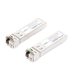 LINKEDPRO BY EPCOM LP-IND-SFP-BD-10G-3 Transceptores Opticos Industriales Bidireccionales SFP+ (Mini-Gbic) / Monomodo 1270 & 1330 nm / 10 Gbps / 10GBASE / Conector LC/UPC Simplex / DDM / Hasta 3 km /
