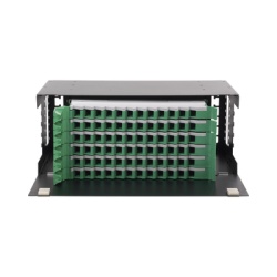 LINKEDPRO BY EPCOM LP-ODF-8072 Distribuidor de Fibra Optica con Bandejas Deslizables Vacio 19 Pulgadas Acepta 72 Adaptadores LC Duplex o LC Simplex o 72 SC Simplex 4U
