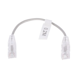 LINKEDPRO BY EPCOM LP-UT6-020-GY28 Cable de Parcheo Slim UTP Cat6 - 20 cm (7.87 Pulgadas) Gris Diametro Reducido (28 AWG)