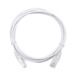 LINKEDPRO BY EPCOM LP-UT6-300-WH28 Cable de Parcheo Slim UTP Cat6 - 3 Metros (9.84 Pies) Blanco Diametro Reducido (28 AWG)