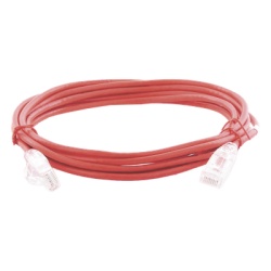 LINKEDPRO BY EPCOM LP-UT6A-300-RD28 Cable de Parcheo Slim UTP Cat6A - 3 Metros (9.84 Pies) Rojo Diametro Reducido (28 AWG)
