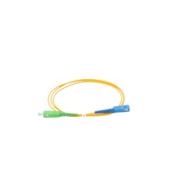 LINKEDPRO BY EPCOM LPSM2SCASCUS1 Jumper de Fibra Optica Monomodo SC/APC-SC/UPC Simplex de 1 Metro (3.28 Pies) 2mm