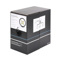 LINKEDPRO BY EPCOM PRO-CAT5-EXT-LITES Bobina de Cable de 305 Metros (1000 Pies) Cat5e Color Negro Sin Blindar para Aplicaciones de Videovigilancia Redes de Datos. Uso en Intemperie