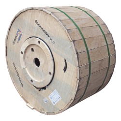 LINKEDPRO BY FIBERHOME MINI-ADSS-06C/4KM Carrete de 4 Kilometros de Fibra Optica Aerea Mini ADSS (ASU) G.652D Monomodo de 6 Hilos Exterior Span 80 Loose Tube