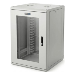 LINKEDPRO LES-60-60-18UGW Gabinete Rackeable / 18 Unidades / 19 Pulgadas / Puerta de Cristal / Capacidad de Carga 750 Kg / Dimensiones 600x605x930 mm (23.6x23.8x36.6 in)