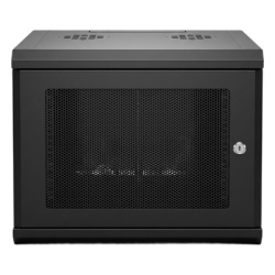 LINKEDPRO SR-19-04-GN3P Gabinete Rack 19 Pulgadas / 04 Unidades / Ventilado / Montaje Pared / Acero Calibre 20 / Capacidad 100 kg / Dimensiones 636x606x283 mm (25x23.9x11.1 in)