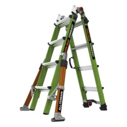 Little Giant Ladder Systems CONQUEST2.0 Escalera Multi-Posiciones de 6.7 m (22 ) para Suelos Inclinados o con Desniveles.