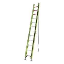 Little Giant Ladder Systems HYPERLITE-24-IA Escalera de Extension de Aluminio + Fibra de Vidrio Hasta 7.31 m. !La Mas Liviana del Mundo! (No. Parte: 18724)
