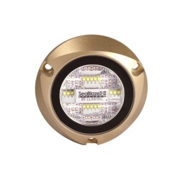 LUMITEC 101516 Luz led marina sumergible SeaBlaze X2 emite luz de color blanco y azul de 6000 lumenes fabricada en bronce naval con grado de proteccion IP68.