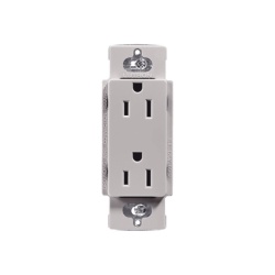 LUTRON ELECTRONICS CAR15GRS Contacto duplex de pared 15 A / 125 V linea Claro para instalaciones residenciales y comerciales