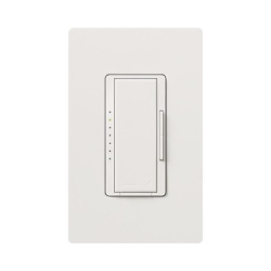 LUTRON ELECTRONICS MRF2S6ND120WH Atenuador inalambrico Maestro Wireless de 600 W/600 VA con neutro 120 V para incandescente halogeno y bajo voltaje magnetico color blanco compatible con Vive y control