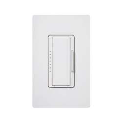 LUTRON ELECTRONICS MSCF6AMWH Atenuador de pared Maestro para balastros fluorescentes regulables de 3 hilos y drivers Hi-lume LED 6 A 120 V unipolar o multilocacion color blanco