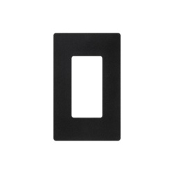LUTRON ELECTRONICS SC1MN Placa de pared Satin Colors de 1 espacio sin tornillos visibles acabado satinado color Midnight para atenuadores e interruptores Lutron Maestro Diva Skylark y controles Pico