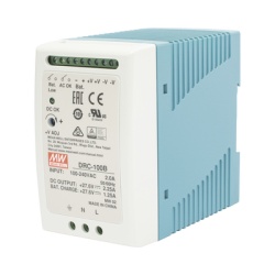MEANWELL DRC-100-B Fuente de poder Riel Din 24V 100W con Cargador de Bateria
