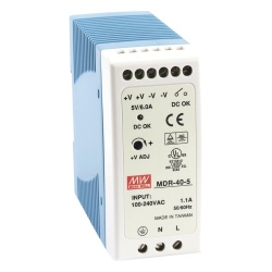 MEANWELL MDR-40-5 Fuente de poder Industrial Riel Din 5Vcc 40W