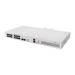 MIKROTIK CRS418-8P-8G-2S+RM Switch de Red MikroTik CRS418-8P-8G-2S+RM / 17 Puertos Gigabit Ethernet / 8 Puertos PoE-out 802.3af/at / 2 Puertos SFP+ 10G / CPU Quad-Core 2.2 GHz ARM / RouterOS v7 / L3 H