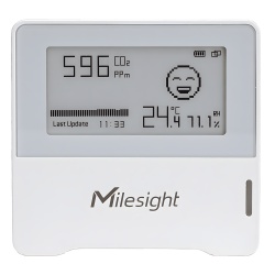 MILESIGHT AM103L915M Sensor Ambiental LoRaWAN para Temperatura Humedad y COa??