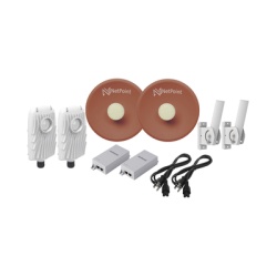 NetPoint B5X-NPPRO-KIT Kit de 2 radios B5X con antenas NPPROS2PACK (27 dBi) rango de frecuencia extendida (4.9 a 6.4 GHz) incluye inyector POE y cable de alimentacion