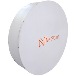 NetPoint NPUW2 Antena Parabolica MLO de Banda Ultraancha / 4.9-7.2 GHz / Ganancia 30 dBi / Dual Slant 45°-90° / 2 ft (60 cm) / Conector Dual N-Hembra / Incluye Jumper N a RPSMA / Radomo de Fibra de - Img 2