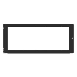 NOTIFIER DP-T2A Panel de revestimiento para pantalla tactil de 10 pulgadas y dos anunciadores ACM-30 en gabinetes serie CAB-5