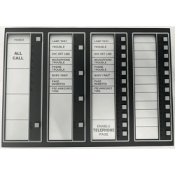 NOTIFIER DVC-KDB Teclado para Comando de Voz Digital DVC-EM / para Panel N16X / Serie INSPIRE de NOTIFIER